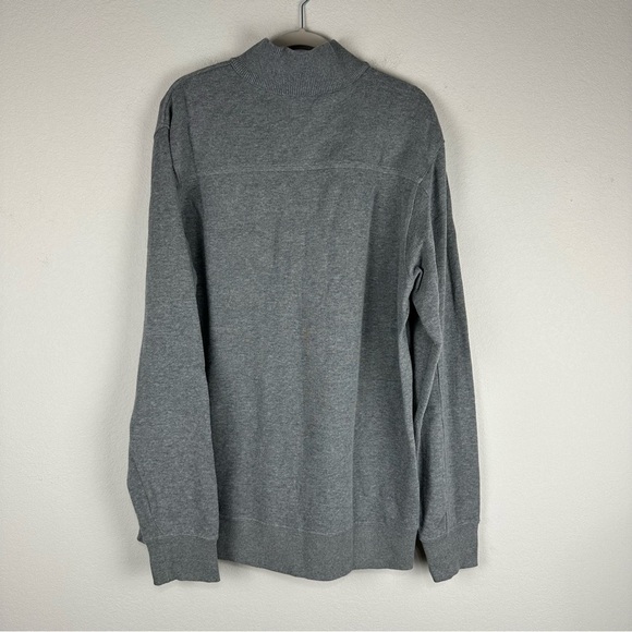 Eddie Bauer Men’s Gray 3 Button 100% Cotton Pullover Sweater Size Large Tall - Picture 3 of 5